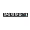 Power Extension Brennenstuhl 1153380115 2.5m 5 AC Outlets Black Grey