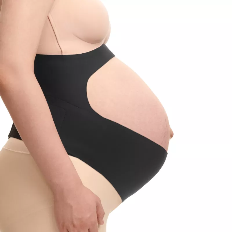 Momcozy pregnancy belly band, black, M