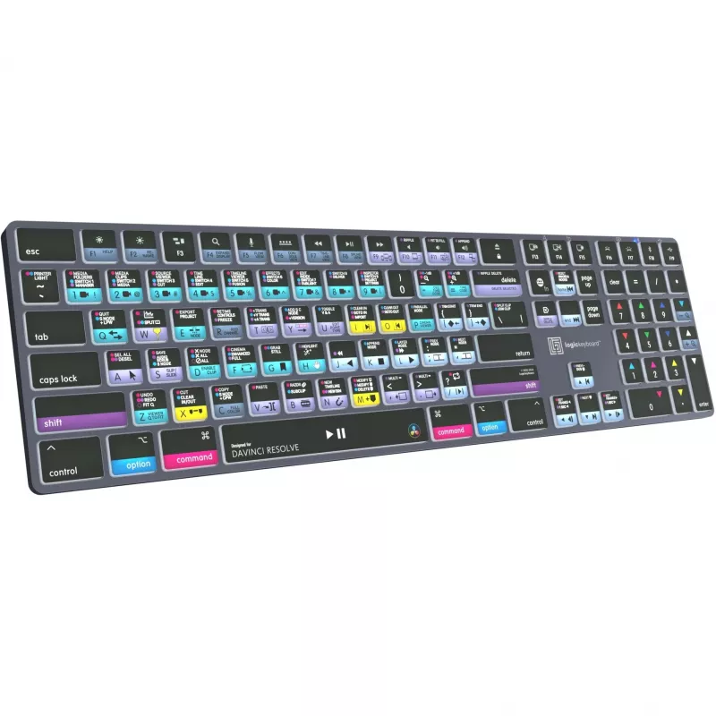 Logickeyboard LKB-RESB-TM-UK Office Bluetooth QWERTY Keyboard Grey Titanium