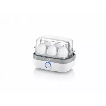 egg cooker EK 3164 (White/Grey, 420 Watt, for 6 eggs)
