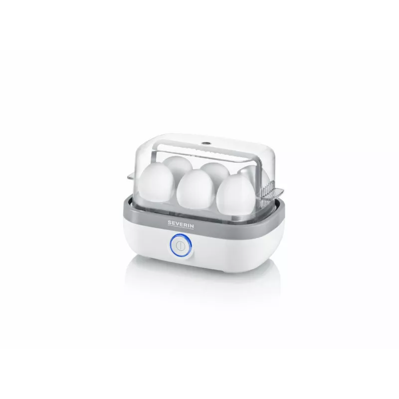 egg cooker EK 3164 (White/Grey, 420 Watt, for 6 eggs)