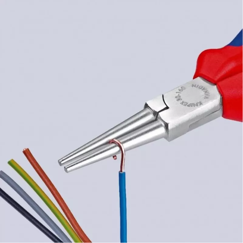 KNIPEX 30 35 160 - Needle-nose pliers - 2.5 mm - 4.1 cm - Steel - Blue/red - 16 cm