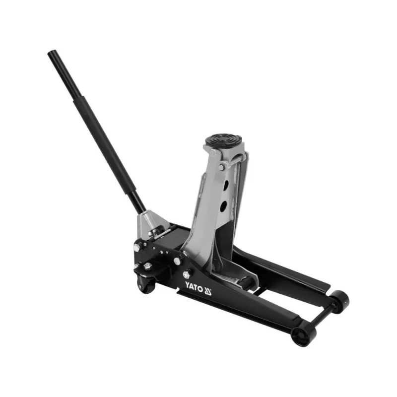 Mechanical car jack YATO YT-17207 — 2,500 kg capacity, lift 8–50.8 cm, 4 wheels, 34 kg