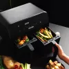 Air Fryer Petra PT4750BLKVDEEU7, Dual‑chamber, 3.7 L capacity, Black