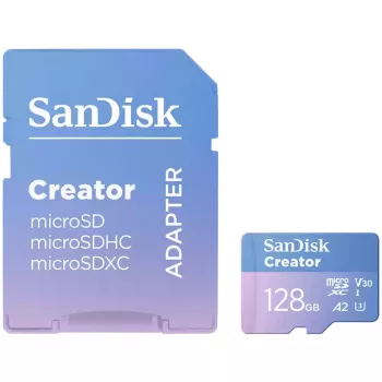 SanDisk Creator - Flash Memory Card (microSDXC-an-SD-Adapter inbegriffen)