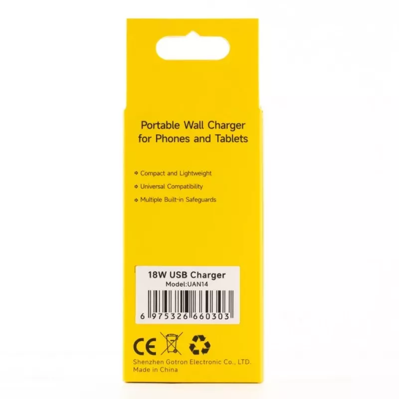 Charger 18W for Armor 15, 16, Pad Pro, Tab A11 series — UleFone UF-CHAR-18WR