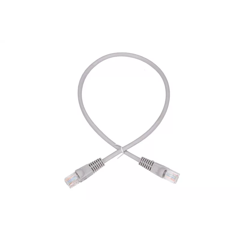 Network Cable Extralink LAN Patchcord Kat.5e RJ-45 U/UTP 0.5m Grey
