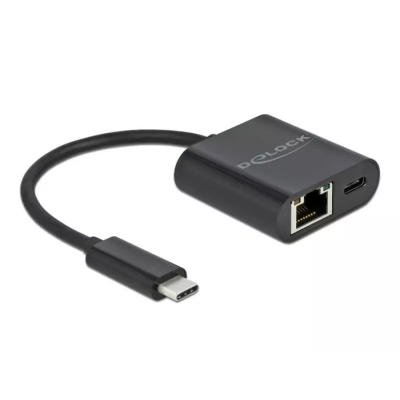 USB Type-C Adapter DeLOCK 66644 Gigabit LAN Power Delivery