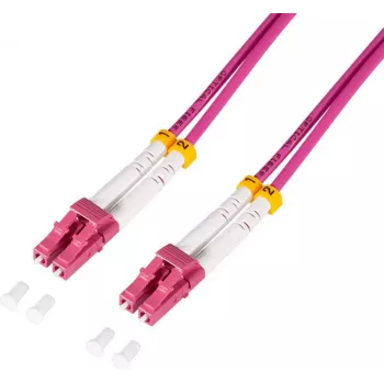 LogiLink FC4LC20 Fibre Optic LWL Connection Cable Violet[1x LC/UPC-Plug - 1x - Cable - Digital/Display/Video (FC4LC20)