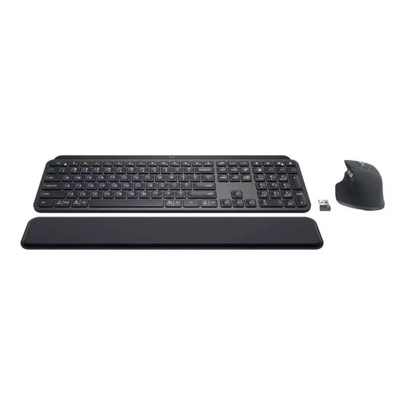 Logitech MX Keys combo for Business Gen 2 Keyboard Mouse included Office RF Wireless + Bluetooth AZERTY French Graphite