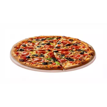 Pizza stone Smile SKP-2, ceramic round baking stone, Ø330 mm, thickness 11 mm, oven-safe