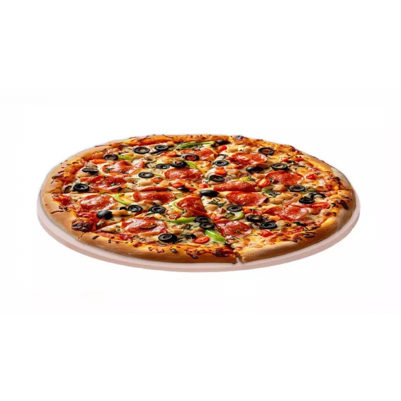 Pizza stone Smile SKP-2, ceramic round baking stone, Ø330 mm, thickness 11 mm, oven-safe