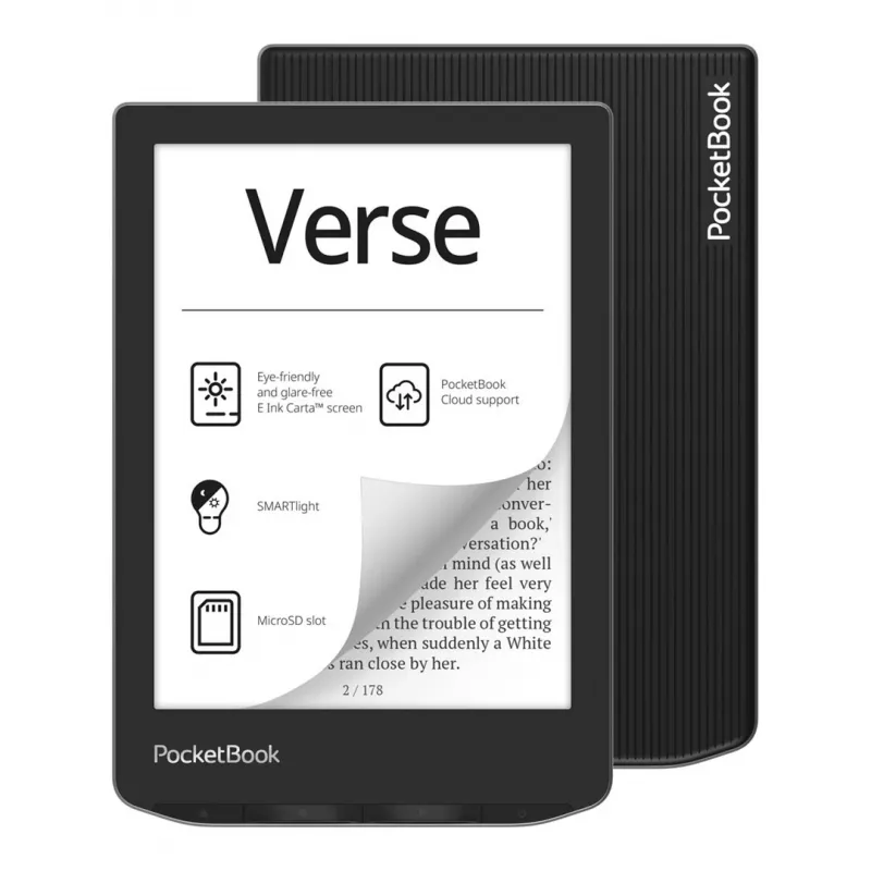 E-book reader PocketBook Verse 6 inch E Ink Carta, 8 GB, Wi‑Fi, Black/Silver
