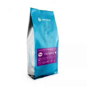 Dry dog food Lincoln Adult with beef and rice, 12 kg