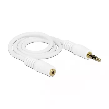 Audio Cable 3.5mm M-F DeLOCK 83763 0.5m White