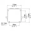 Wallmount ALLNET ALL-CAM2495-LVEFN with junction box — outdoor camera wall mount for ALL-CAM2495-LVEFN
