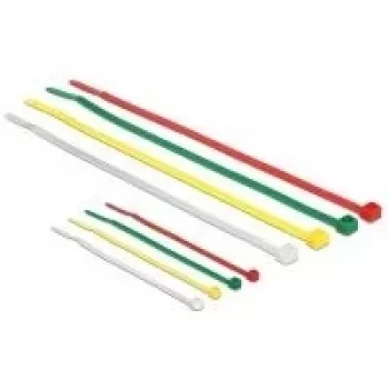 Cable Tie DeLOCK 18628 Nylon Green Red Transparent Yellow 200 pcs