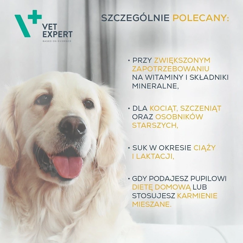 Multivitamin capsules VETEXPERT 30 pcs for dogs and cats – vitality, joint support, preservative- and gluten-free
