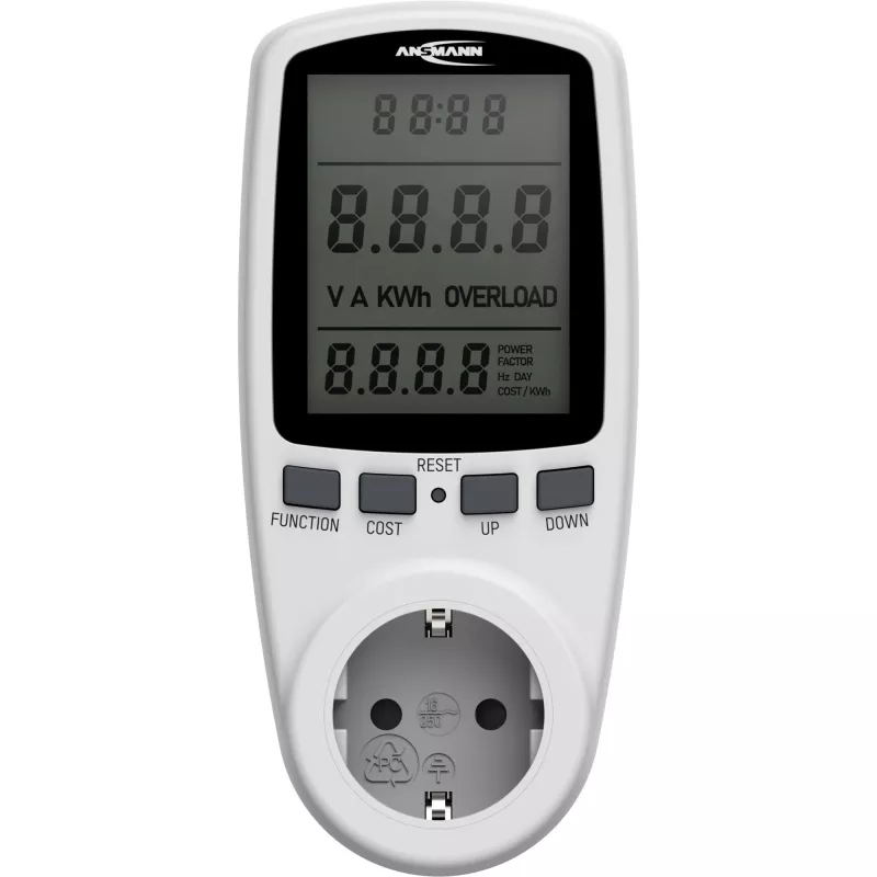 Energy cost meter ANSMANN APM2 120-0007 with LCD display