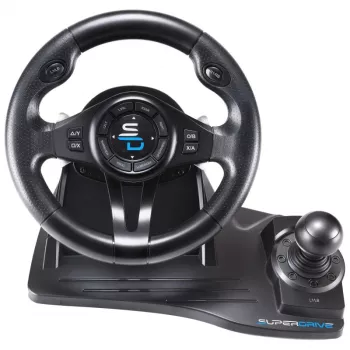 Subsonic SA5596-NG Gaming Controller Black USB Steering Wheel Pedals 270°