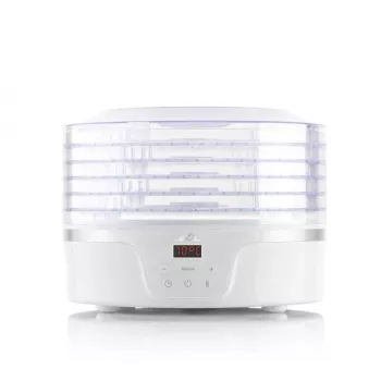 Food dryer ETA Eta SECCA Transparent White 380 W, LED display, 24 h timer, 300×300×220 mm