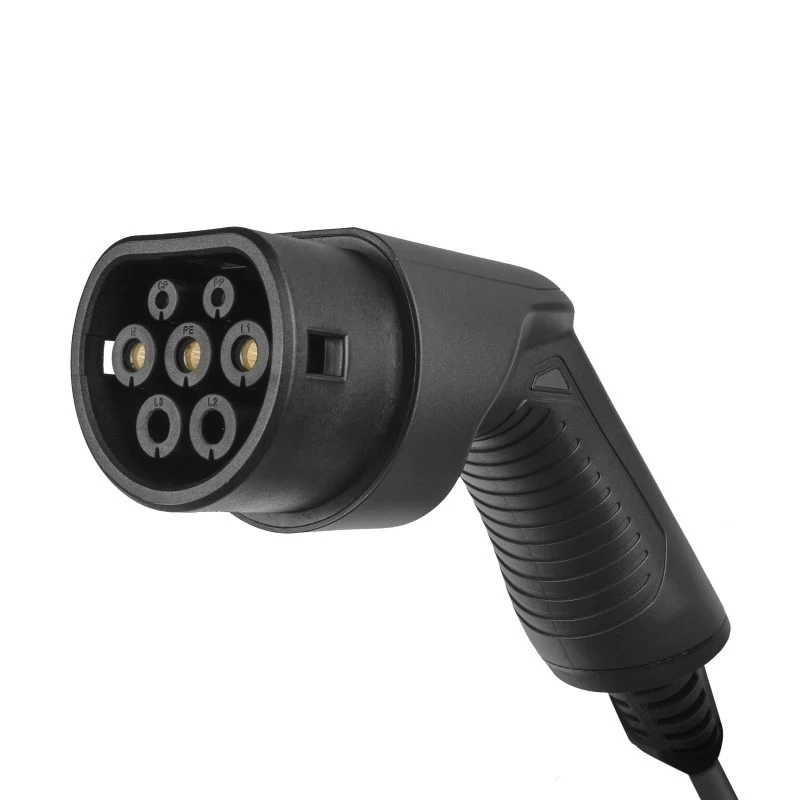 Electric Vehicle Charging Station Green Cell EV14 22 kW Black Aluminium Wall