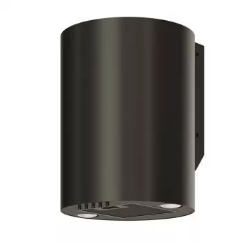 Extractor MAAN Elba Mini WPB 431 range hood, black steel, 120–300 m³/h, noise 55–61 dB, 400 mm height, electronic control with display and remote