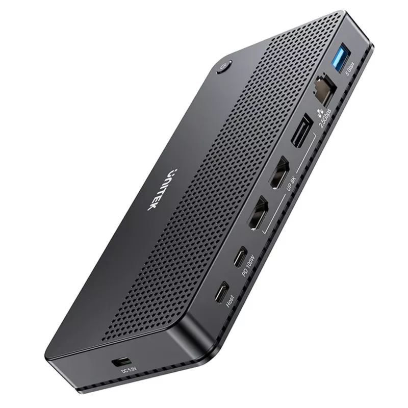Docking Station UNITEK D1104A01 USB4 Wired 100W Power Delivery