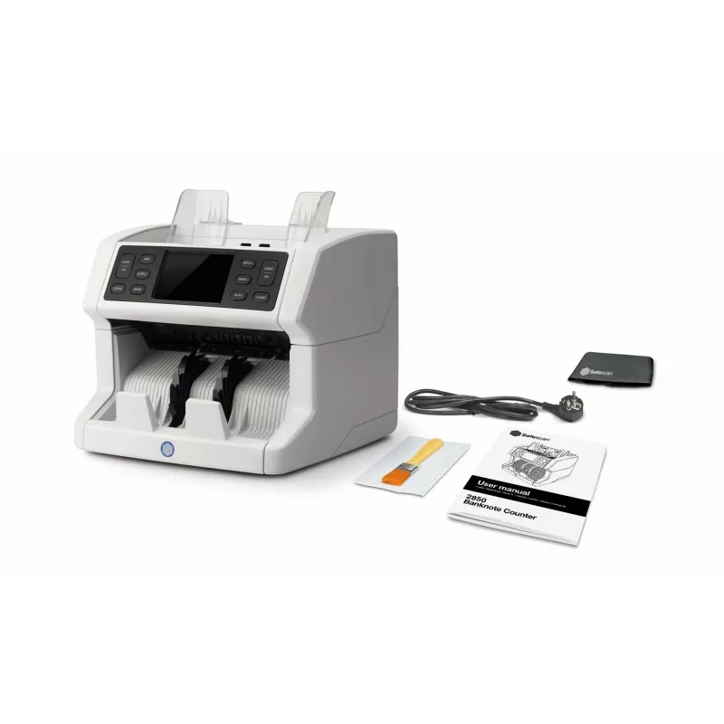 Banknote counting machine Safescan 2850 White LCD AC 110-240V