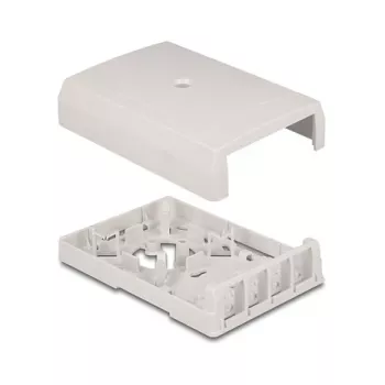 DeLOCK 67053 Keystone surface-mounted box, 4-port, white