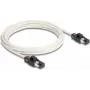 DeLOCK Network Cable RJ45 plug to plug Cat.6A S/FTP 3m white