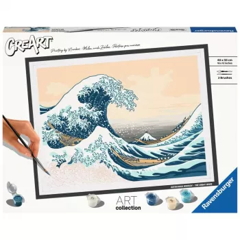 Painting kit Ravensburger CreArt ART Collection The Great Wave Hokusai 23690 — paint-by-number art set