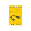 DeLOCK 61549 Serial Cable Black 0.25 m USB Type-A RS-232