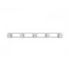 Rack cable management panel LANBERG AK-1205-S, 1U metal, 19 inch (48.3 cm), depth 80 mm, grey