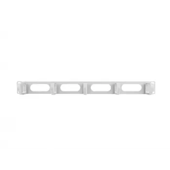 Rack cable management panel LANBERG AK-1205-S, 1U metal, 19 inch (48.3 cm), depth 80 mm, grey