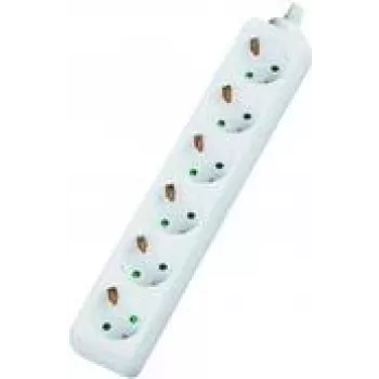 Power Extension Dexlan 994910 4m 6 AC Outlet(s) Indoor White