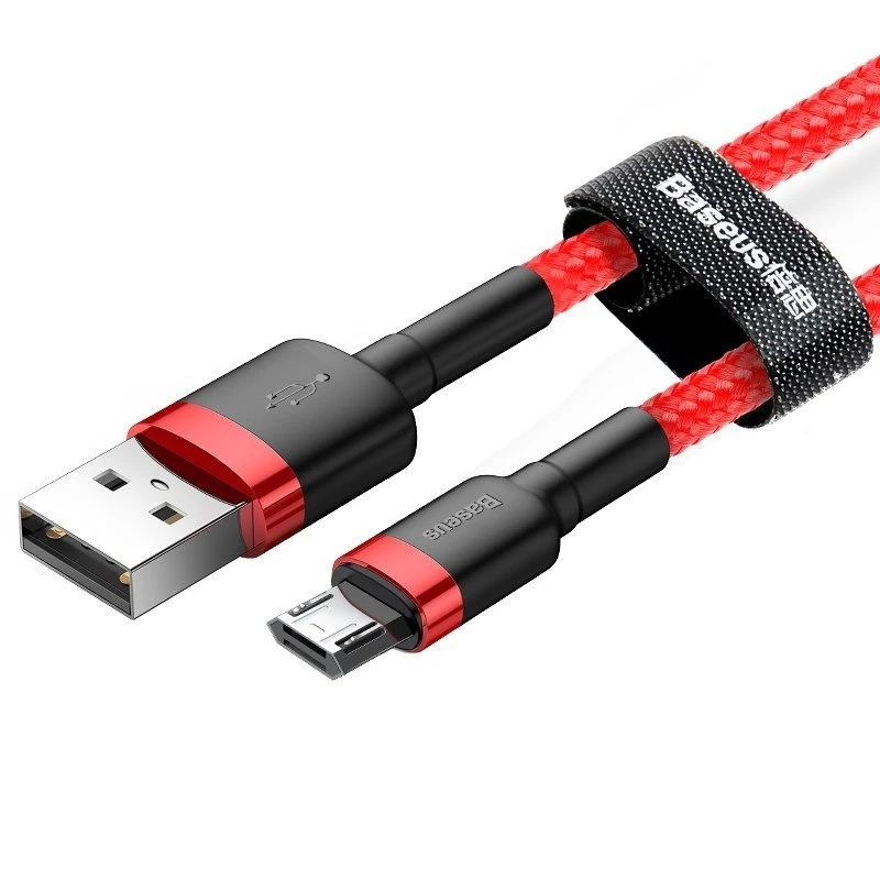 USB cable Baseus CAMKLF-C09 2m USB A Micro-USB B Red