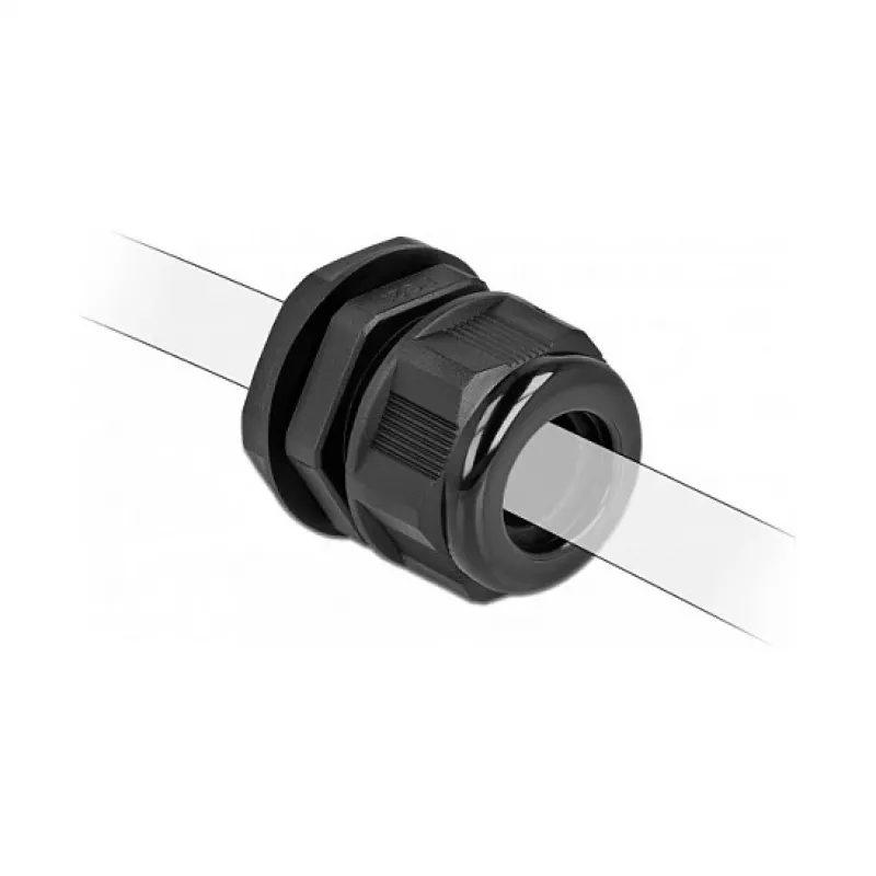 Cable Gland DeLOCK 60367 Black Plastic 2 pc(s)