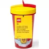 Cup with straw Room Copenhagen LEGO Iconic Girl Bright Red 500 ml (red/yellow)