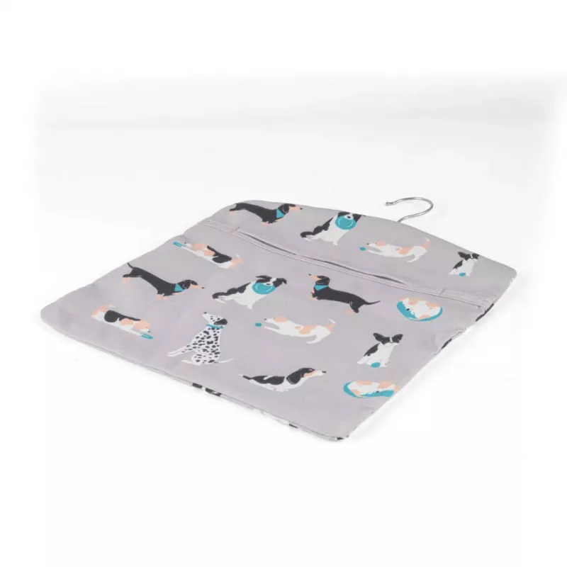 Laundry Peg Bag Beldray LA032005DFEU7 with Dog Print, Wall-Mounted Fabric Peg Storage
