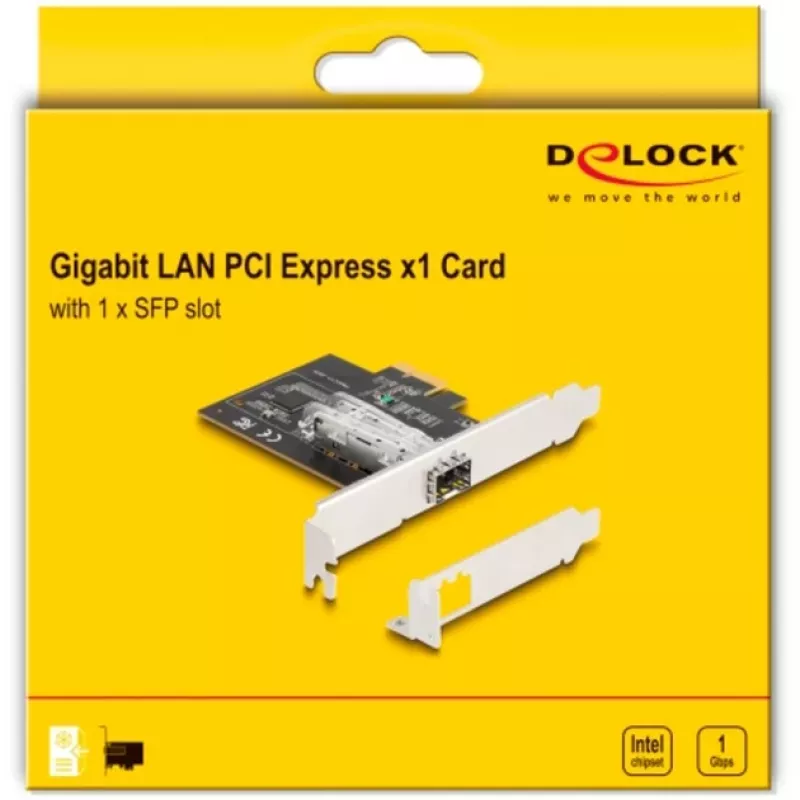 DeLOCK 88318 PCI Express x1 network card, 1 x SFP Gigabit LAN