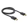 DisplayPort Cable DeLOCK 82423 1m Male to Male Black