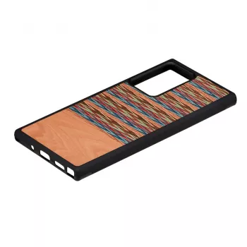 Smartphone case man and wood Galaxy Note 20 Ultra brown check black