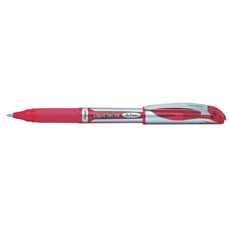 Clip-on retractable pen Pentel Energel XM Klick Red