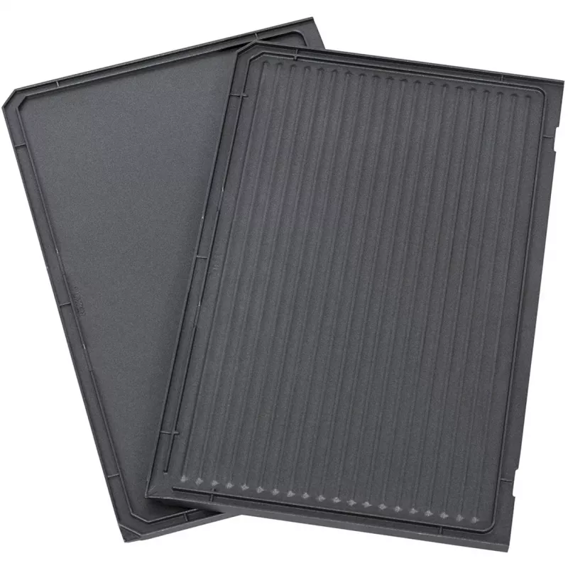 Grill Plate Downward, ribbed / smooth (Anthracite, for Contact Grill PG 4.3, PG 4.4)