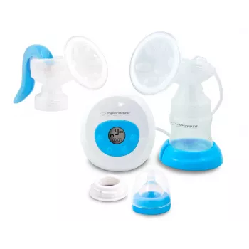 Breast pump ESPERANZA ECM003B Electronic 150 ml, built-in display, blue/white, 100–240V AC