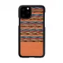 Smartphone case man and wood for iPhone 11 Pro — brown check with black trim