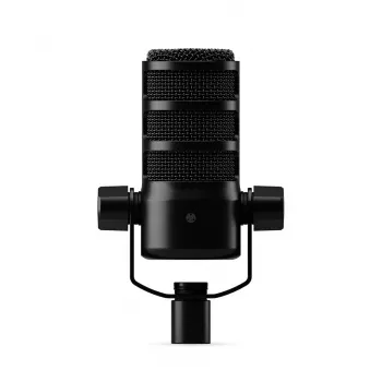 Studio microphone RØDE PodMic USB — cardioid XLR/USB, 24-bit/48 kHz, USB-C, headphone out, rotary volume, black