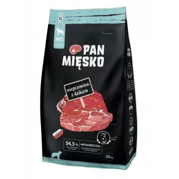 PAN MIĘSKO Pork with Wild Boar (adult) XL crunchies - Dry dog food - 20kg