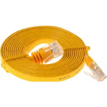 Helos CAT 6 5m networking cable Yellow Cat6 U/UTP RJ-45